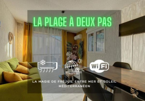 T2 Appart Echap'Belle Mousquetaire - terrasse clim Wifi - 100m de la plage - CapitalChic Services Fréjus